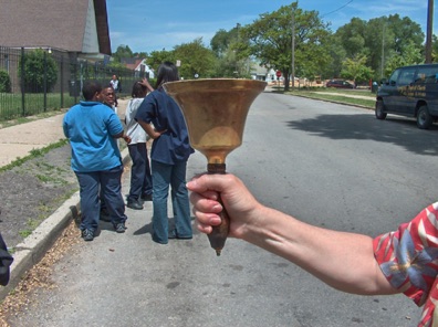 The original brass bell is still used for recess today..jpg